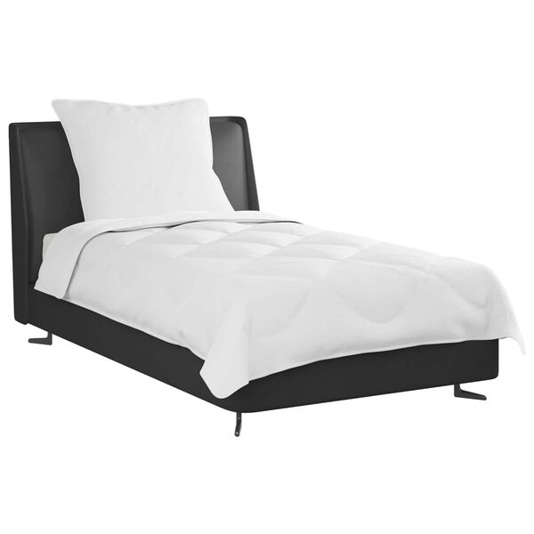 vidaXL S&aelig;ng me&eth; kodda 2 pcs Hv&iacute;tt M&iacute;kr&oacute;f&iacute;ber