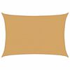 vidaXL S&oacute;lskyggni 160 g/m&sup2; R&eacute;tthyrnt Sandlita&eth; 3,5x5 m HDPE