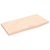 vidaXL Ba&eth;herbergisbor&eth;plata 60x30x2 cm &Oacute;me&eth;h&ouml;ndla&eth;ur Gegnheill Vi&eth;ur