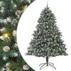 vidaXL Gervi j&oacute;latr&eacute; me&eth; 300 LED Gr&aelig;nn 240 cm PVC, plast og st&aacute;l
