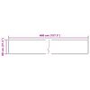 vidaXL Tepi Prenta Rj&oacute;malitur 400 x 80 cm Polyester og PVC