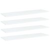 vidaXL Vegghillur 4 stk. Hv&iacute;tar 100x30x1,5 cm Sp&oacute;naplata