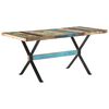 vidaXL Bor&eth;stofubor&eth; 160x80x76 cm Gegnheill Endurn&yacute;ttur Vi&eth;ur
