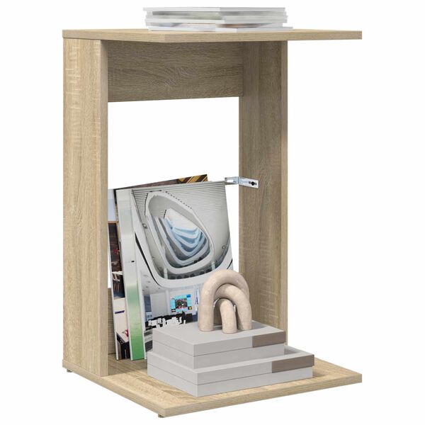 vidaXL Hli&eth;arbor&eth; Sonoma Eik 40 x 38 x 62,5 cm Samsettur vi&eth;ur