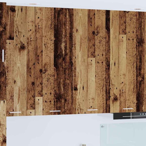 vidaXL Vegghengdur sk&aacute;pur me&eth; geymslu Gamalt timbur 80 x 31 x 100 cm