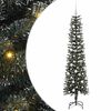 vidaXL Gervi j&oacute;latr&eacute; me&eth; 300 LED Gr&aelig;nn 180 cm PVC, plast og st&aacute;l