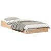 vidaXL Ramsv&iacute;k Br&uacute;nn 90 x 220 cm Solid furuhikk