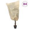 vidaXL Fl&iacute;spl&ouml;ntuyfirbrei&eth;slur m/Reyri&thorn;veng 4 stk. 70 g/m&sup2; 0,8x1 m