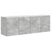 vidaXL Sj&oacute;nvarpsveggsk&aacute;pur Vegghengt 2 pcs Steingri&eth; 59,5 x 31 x 40 cm