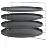 vidaXL P&iacute;tsup&ouml;nnur 4 stk. me&eth; Rekka &Oslash; 28 cm St&aacute;l
