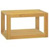 vidaXL Vegghengdur Ba&eth;herbergissk&aacute;pur 60x45x35 cm Gegnheill Tekkvi&eth;ur