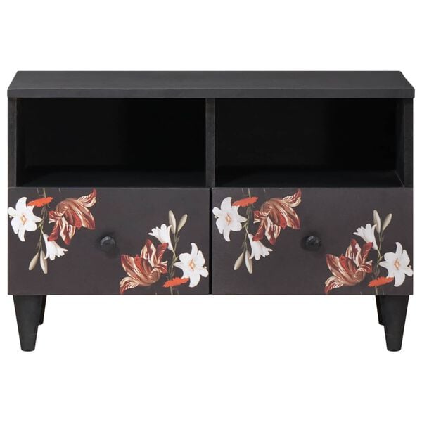 vidaXL Geymsk&aacute;pur me&eth; sk&uacute;ffu Marglitur 70 x 33,5 x 46 cm Hart mang&oacute;tr&eacute;