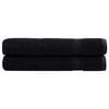 vidaXL G&aelig;&eth;ahandkl&aelig;&eth;i SOLUND 2 stk Svartir 100x200 cm 600g/fm