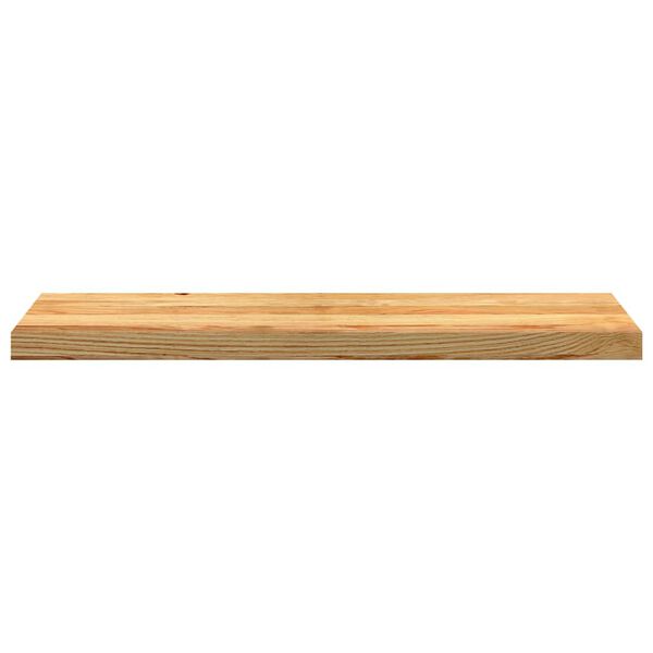vidaXL Gluggasyllur 2 stk Lj&oacute;sbr&uacute;nt 90x25x2 cm Solid Wood Eik