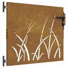 vidaXL Gar&eth;hli&eth; 85x75 cm &uacute;r corten st&aacute;li, grash&ouml;nnun