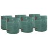 vidaXL Gar&eth;ruslapokar 12 pcs Gr&aelig;nn 45 x 45 x 76 cm P&oacute;l&yacute;pr&oacute;p&yacute;len