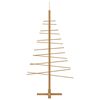 vidaXL Viðar jólatré með standi Brúnn 150 cm bamboo