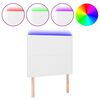 vidaXL LED h&ouml;fu&eth;gafl Hv&iacute;tt 80x5x118/128 cm Le&eth;url&iacute;ki