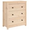 vidaXL Skenkur 70x35x80 cm Gegnheil Fura