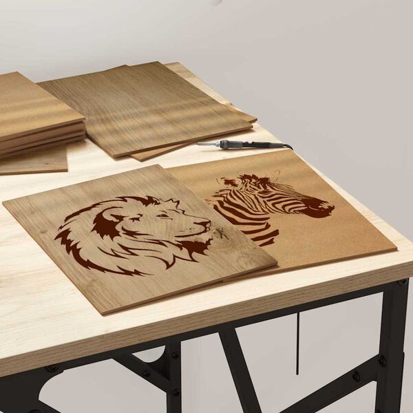 vidaXL Skreyting spj&ouml;ld 50 pcs Artisan Eik 21 x 30 x 0,27 cm