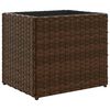 vidaXL Gar&eth;ker Br&uacute;nt 36x30x32 cm P&oacute;l&yacute;rattan