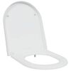 vidaXL WC sete Hv&iacute;tt 49 x 36 x 4 cm Duroplast