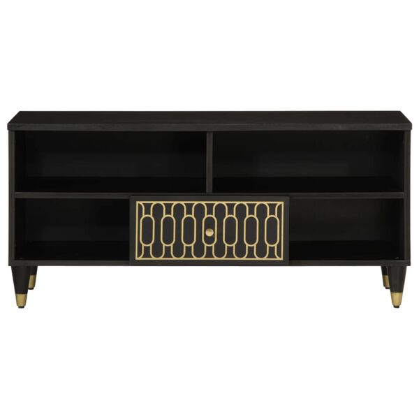 vidaXL Sjónvarpsskápur 100x33x46 cm Gegnheill Mangóviður