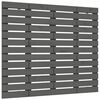 vidaXL Vegghengdur H&ouml;f&eth;agafl Gr&aacute;r 106x3x91,5 cm Gegnheil Fura