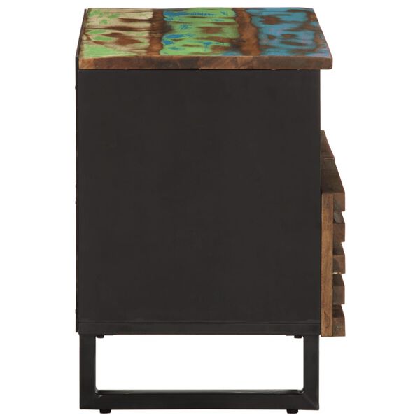 vidaXL Sjónvarpsskápur 70x34x46 cm Gegnheill Akasíuviður