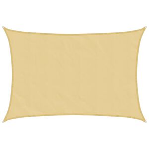 vidaXL S&oacute;lskyggnisegl Sandhv&iacute;tt 2,5x2 m 100% P&oacute;l&yacute;ester Oxford
