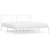 vidaXL R&uacute;mgrind &uacute;r M&aacute;lmi &aacute;n D&yacute;nu me&eth; H&ouml;f&eth;agafli Hv&iacute;t 200x200 cm
