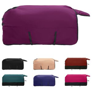 vidaXL Hrossateppa Myndugur gr&aelig;nn og svartur 115 cm P&oacute;l&yacute;ester