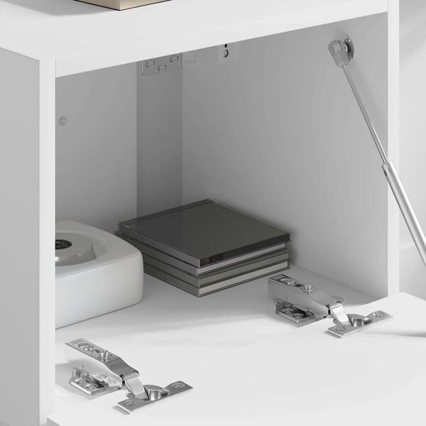 vidaXL Sj&oacute;nvarpsveggsk&aacute;pur Hv&iacute;tt 60 x 31 x 29.5 cm Samsettur vi&eth;ur