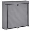 vidaXL Sk&oacute;sk&aacute;pur me&eth; &Aacute;brei&eth;u 115 x 28 x 110 cm Gr&aacute;tt Efni