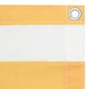 vidaXL Svalaskilr&uacute;m Hv&iacute;tt og Gult 90x400 cm Oxfordefni