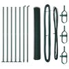 vidaXL Gir&eth;ingarp&oacute;stur Gr&aelig;nn 10 x 1 m (13 mm net) St&aacute;l og PVC