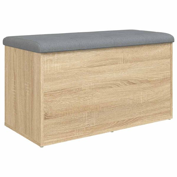 vidaXL geymslubekkur &uacute;r Sonoma eik 82x42x45 cm verkfr&aelig;&eth;ilegt tr&eacute;
