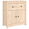 vidaXL Skenkur 70x35x80 cm Gegnheil Fura