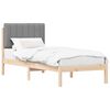 vidaXL R&uacute;mf&oacute;tur me&eth; kl&aelig;&eth;&eth;um h&ouml;f&eth;agafli Lj&oacute;sgr&aacute;r 80 x 200 cm