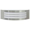 vidaXL Utanveggjakennarar 2 pcs Silfur 32 x 10 x 10 cm stainless steel