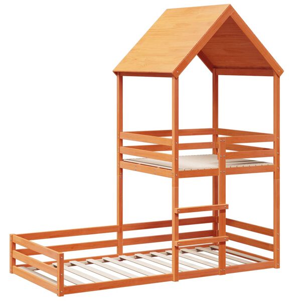 vidaXL Koja &aacute;n D&yacute;nu Vaxbr&uacute;n 80x200 cm Gegnheil Fura