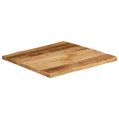 vidaXL Borðplata 60x60x2,5 cm Náttúrulegar Brúnir Gegnheill Mangóviður