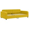 vidaXL Svefns&oacute;fi Gulur 100x200 cm Flauel
