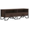 vidaXL Sj&oacute;nvarpssk&aacute;pur Br&uacute;nn Eik 122x34x41 cm Samsettur Vi&eth;ur