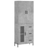vidaXL H&aacute;r Sk&aacute;pur Steypugr&aacute;r 69,5x34x180 cm Samsettur Vi&eth;ur