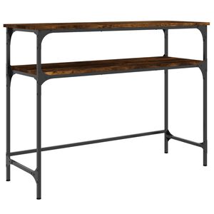 vidaXL Veggbor&eth; Reyklitu&eth; Eik 100x35,5x75 cm Samsettur Vi&eth;ur