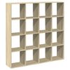 vidaXL B&oacute;kask&aacute;pur Sonoma Eik 137,5x29x137,5 cm Samsettur Vi&eth;ur