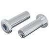 vidaXL L&aacute;sahnutur 2 pcs Silfur M6 x 25 mm St&aacute;l