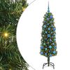 vidaXL Gervi j&oacute;latr&eacute; me&eth; 150 LED Gr&aelig;nn 150 cm PVC, st&aacute;l og plast