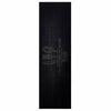 vidaXL Eldh&uacute;s teppi Svartur 150 x 45 cm Flauel